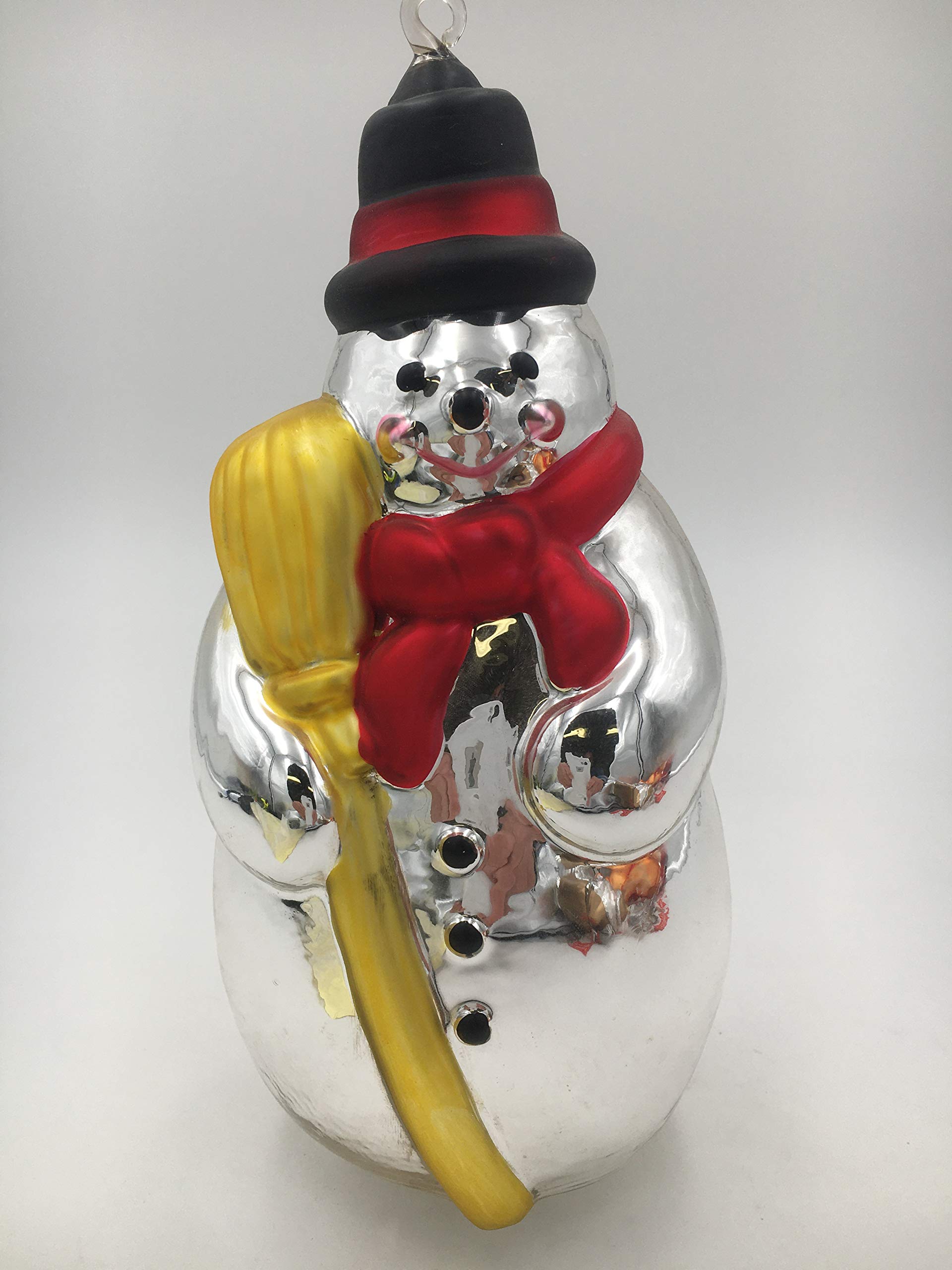 Amazon.com: Mercury Glass Dept 56 Snowman Ornament 7748-8 NEW 9 in